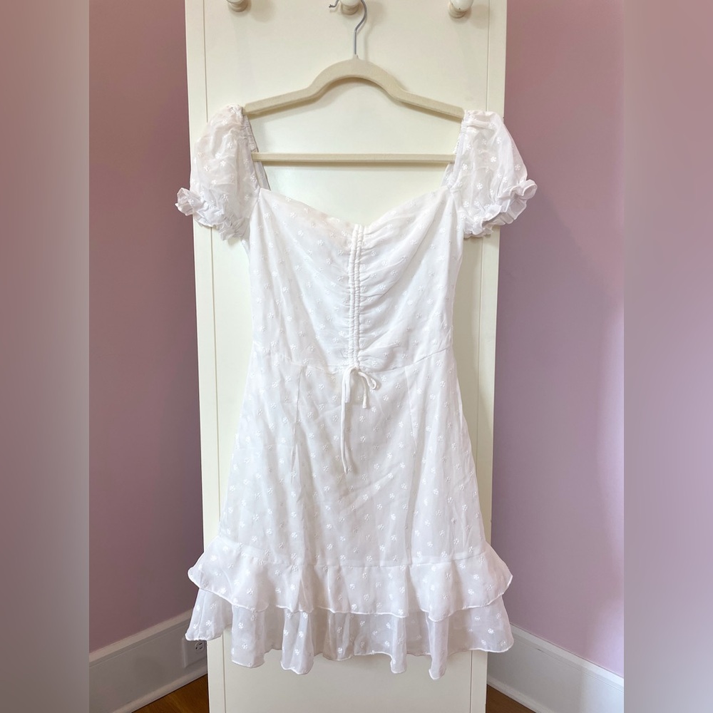 White Princess Polly Mini Dress